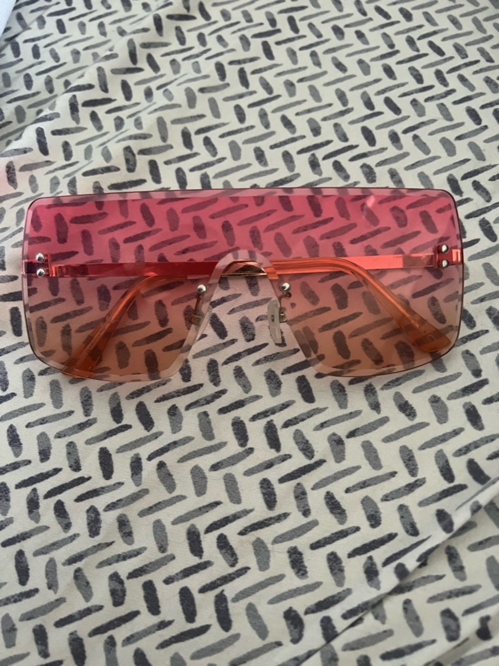 Pink Shield Sunglasses